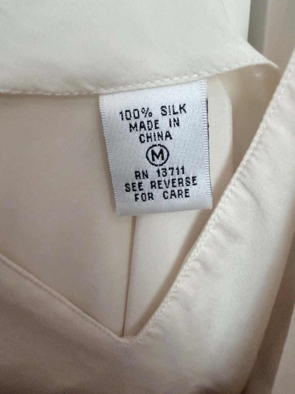 Vintage Valerie Stevens Pure Silk Elegant Cream Slip Dress Spaghetti Straps Sz M - Picture 3 of 6